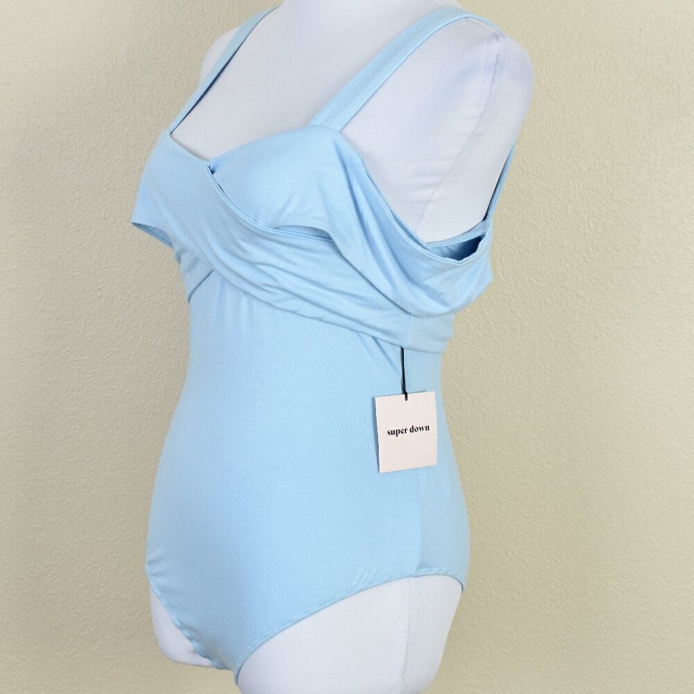 Superdown Evie Off Shoulder Bodysuit NEW - S - Picture 4 of 11